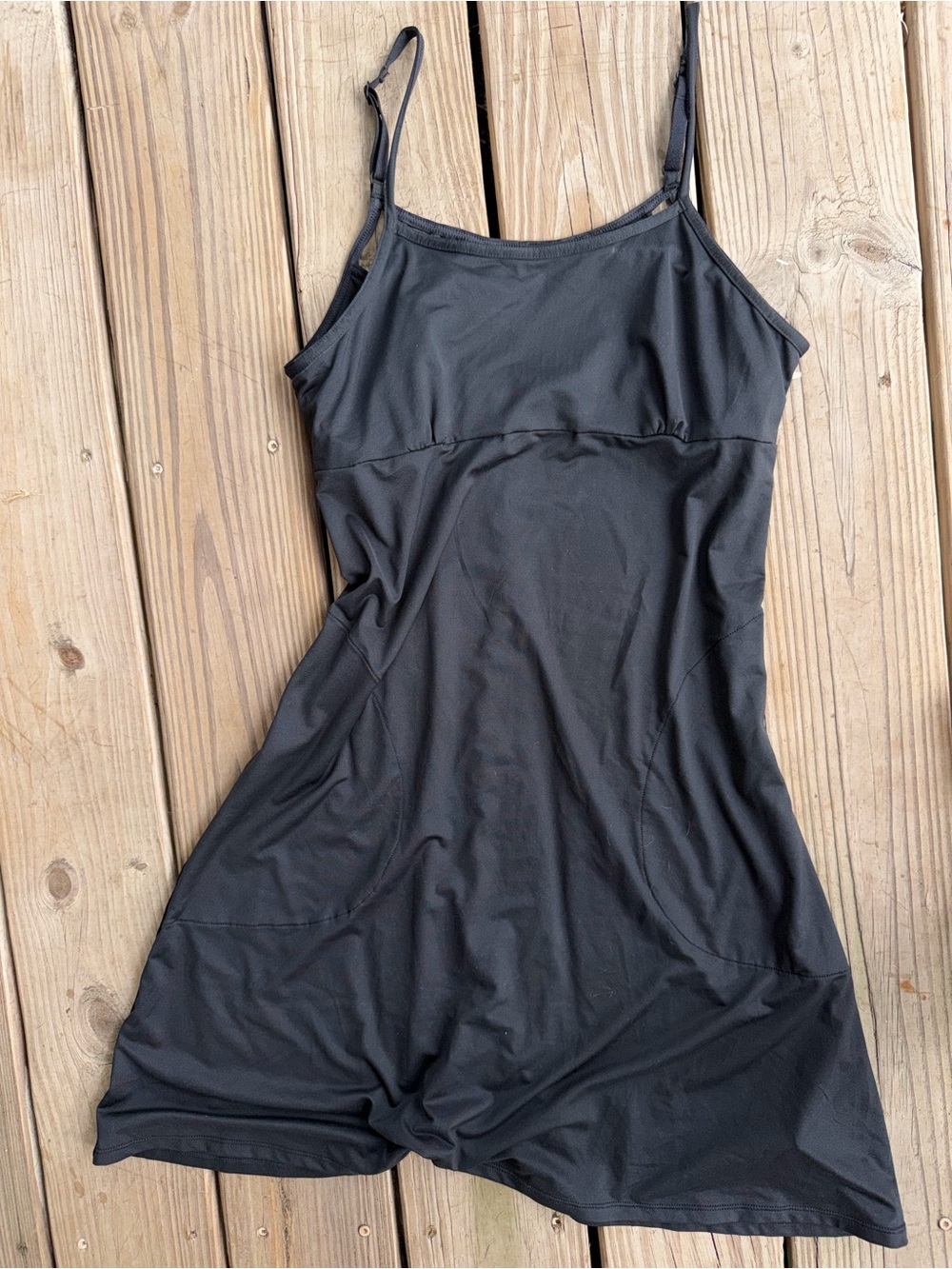 Prana Black Spaghetti Strap Dress